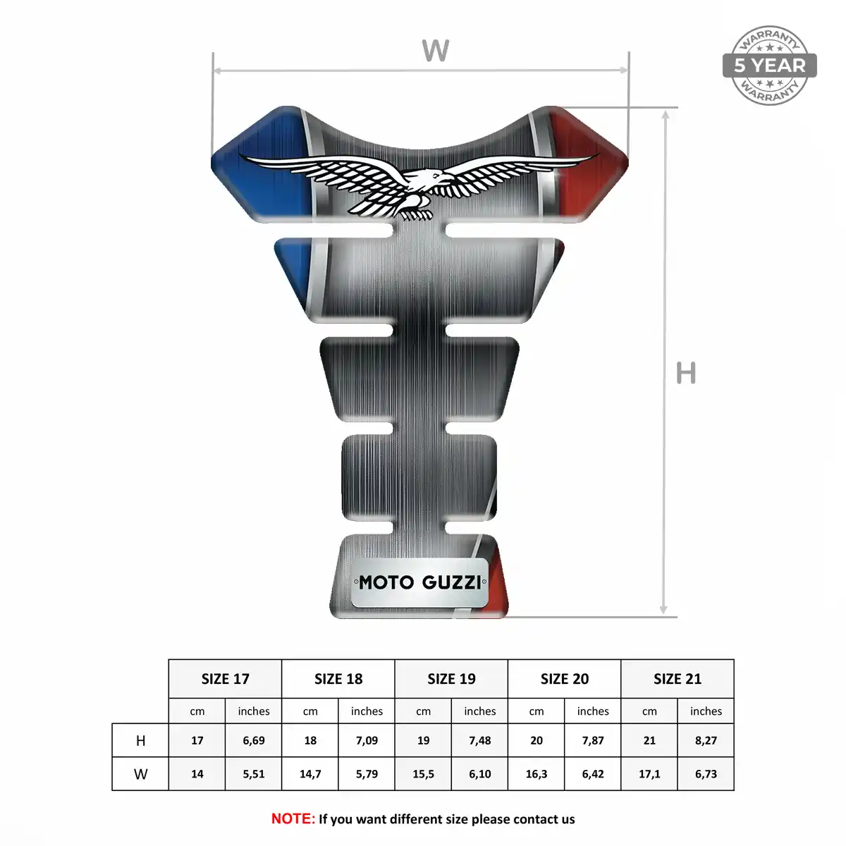 Moto Guzzi Tank Protector Guards Motorcycle Sleek Style