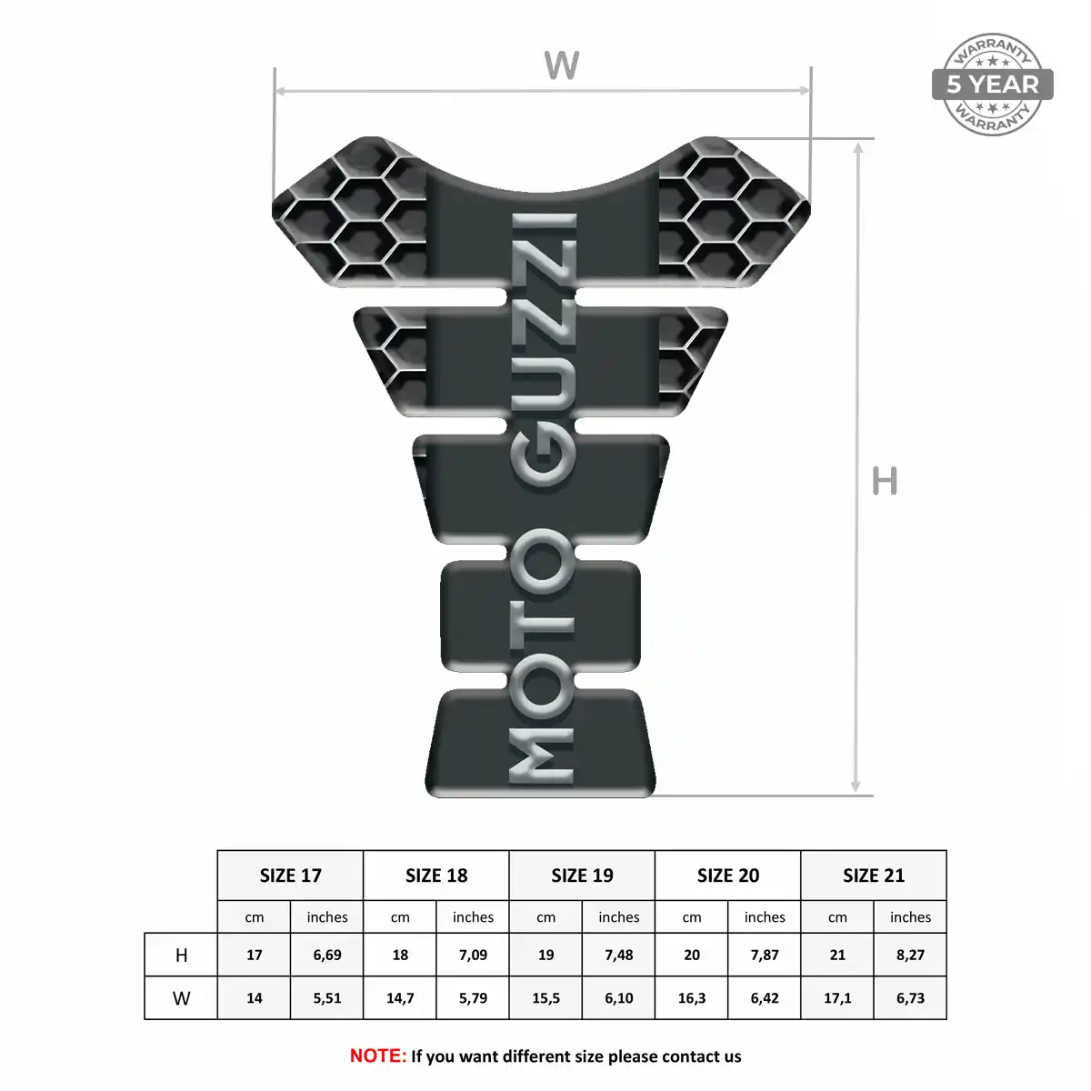 Moto Guzzi Tank Protector Guards Motorcycle Superior Craft