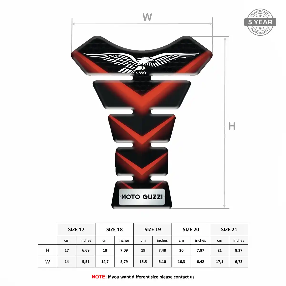 Moto Guzzi Tank Protector Motorbike Elite Finish