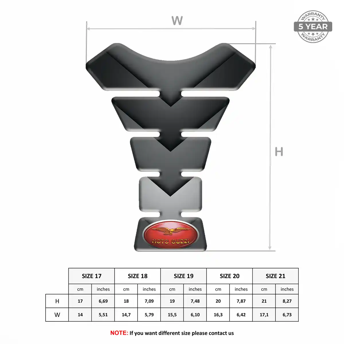 Moto Guzzi Tank Protector Motorbike Refined Design