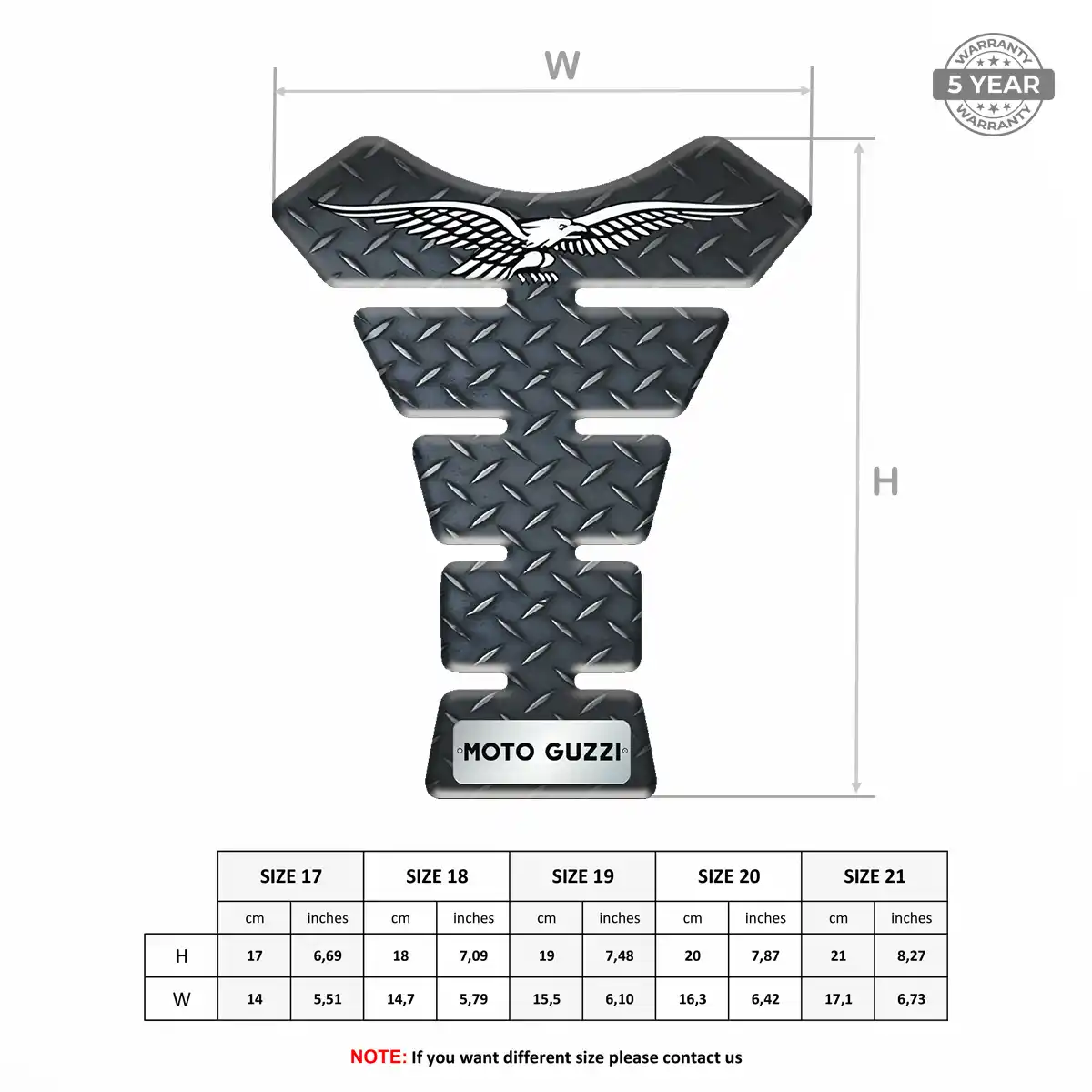 Moto Guzzi Tank Protector Motorbike Signature Grade