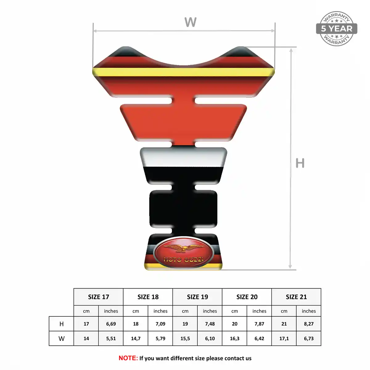 Moto Guzzi Tank Protector Motorbike Superior Craft