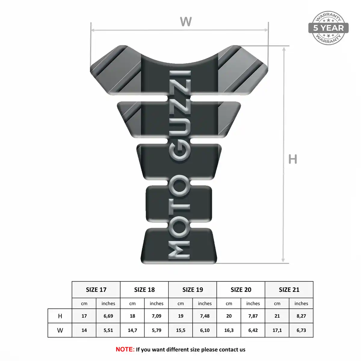 Moto Guzzi Tank Protector Pad Elite Finish