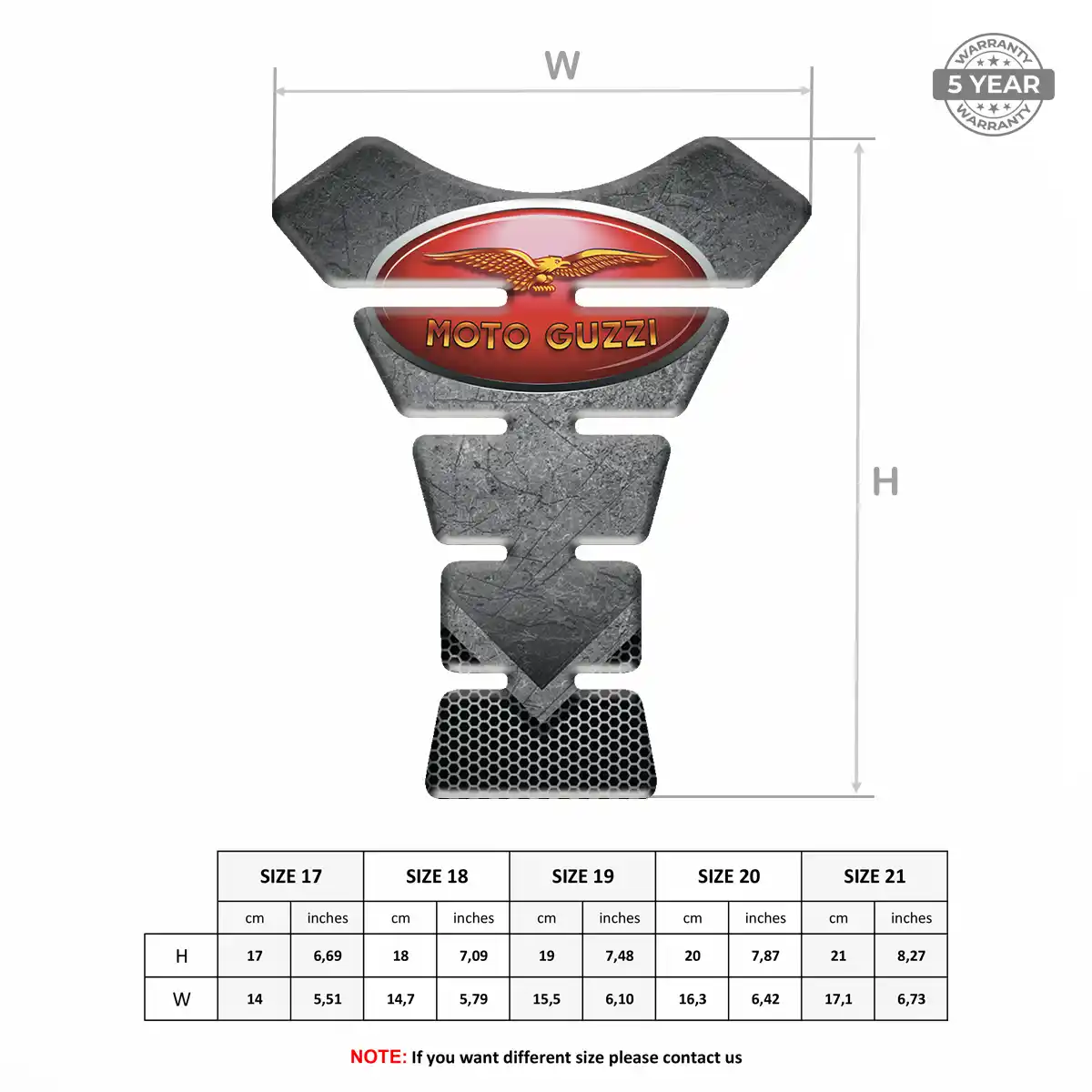 Moto Guzzi Tank Protector Pad Motorcycle Prime Quality