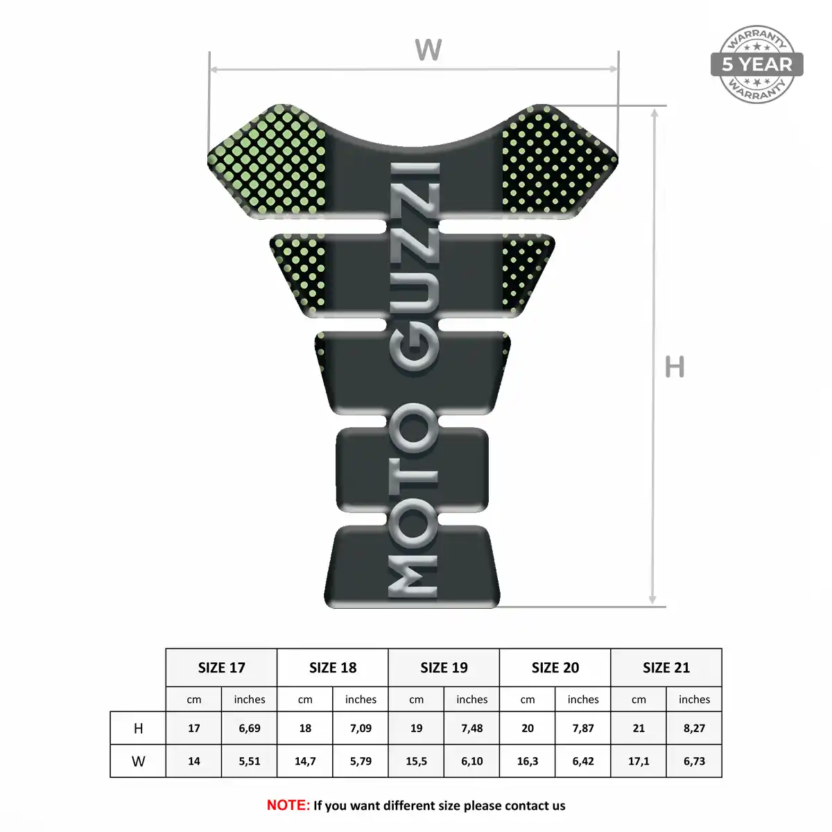 Moto Guzzi Tank Protector Pad Sleek Style