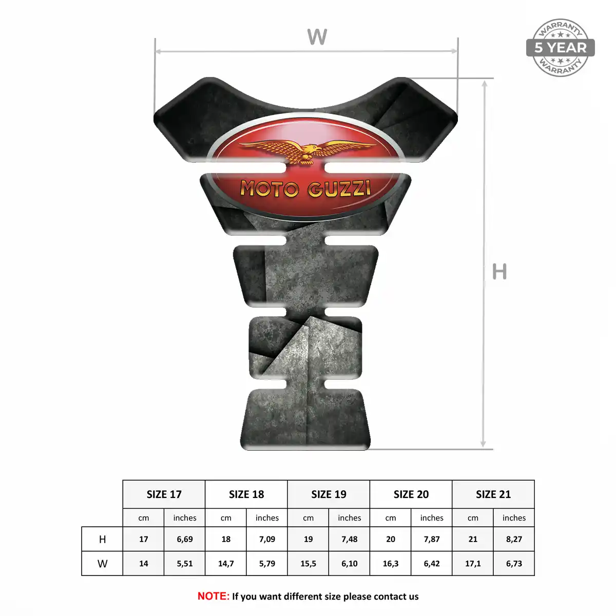 Moto Guzzi Tank Protector Pad Superior Craft