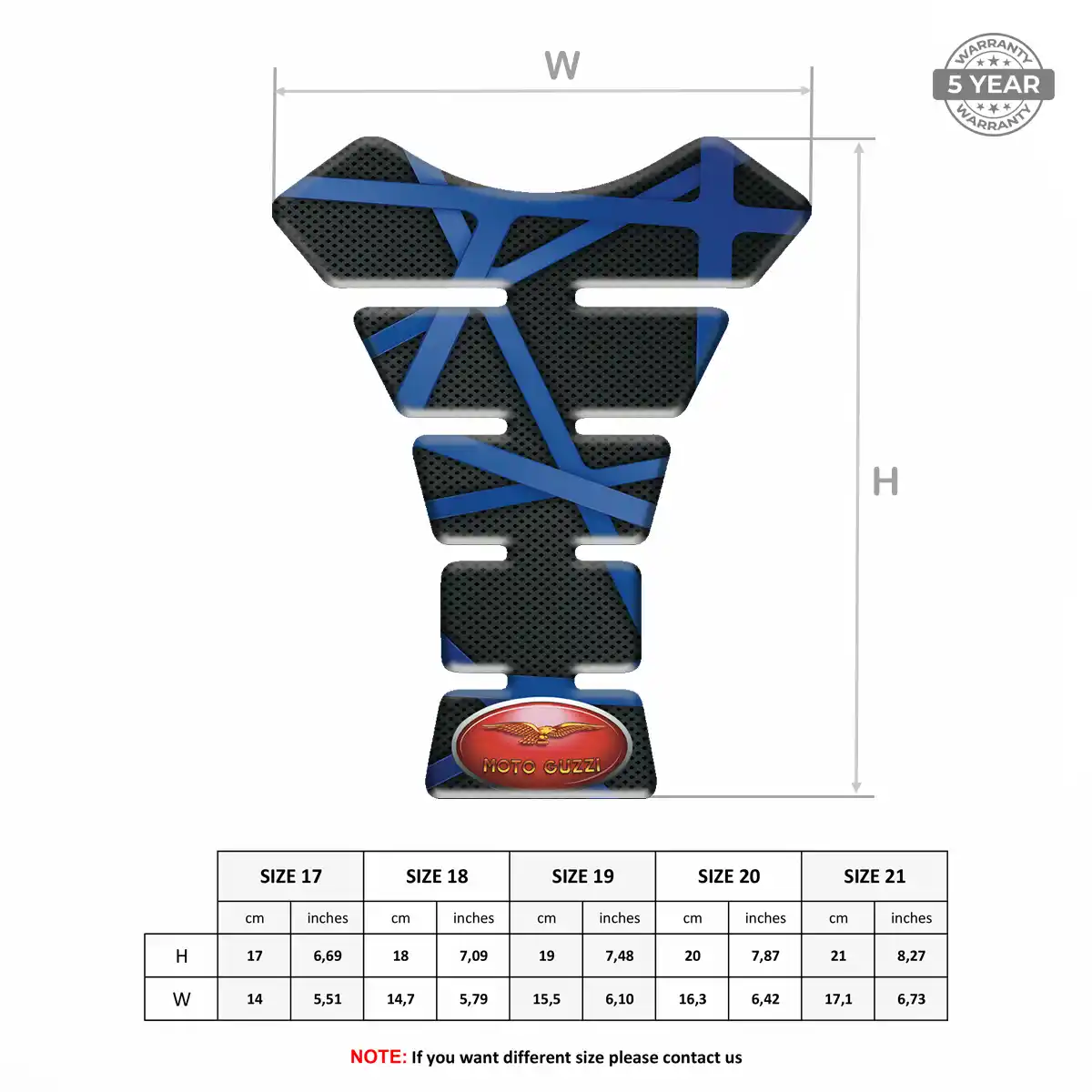 Moto Guzzi Tank Protector Pads Motorbike Superior Craft