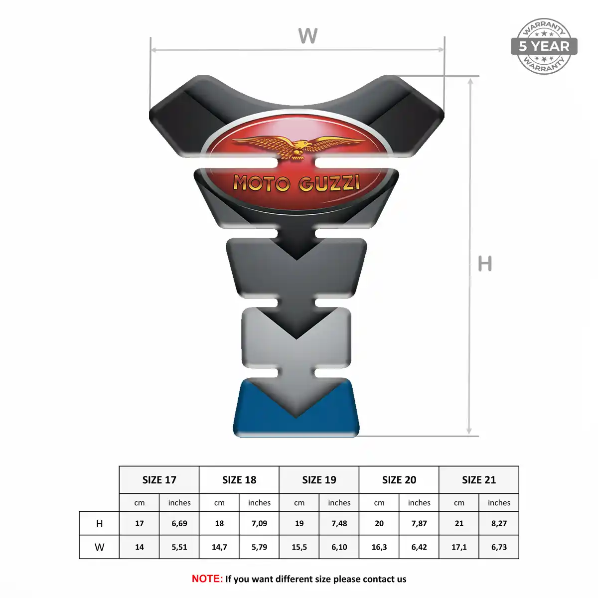 Moto Guzzi Tank Protector Pads Signature Grade