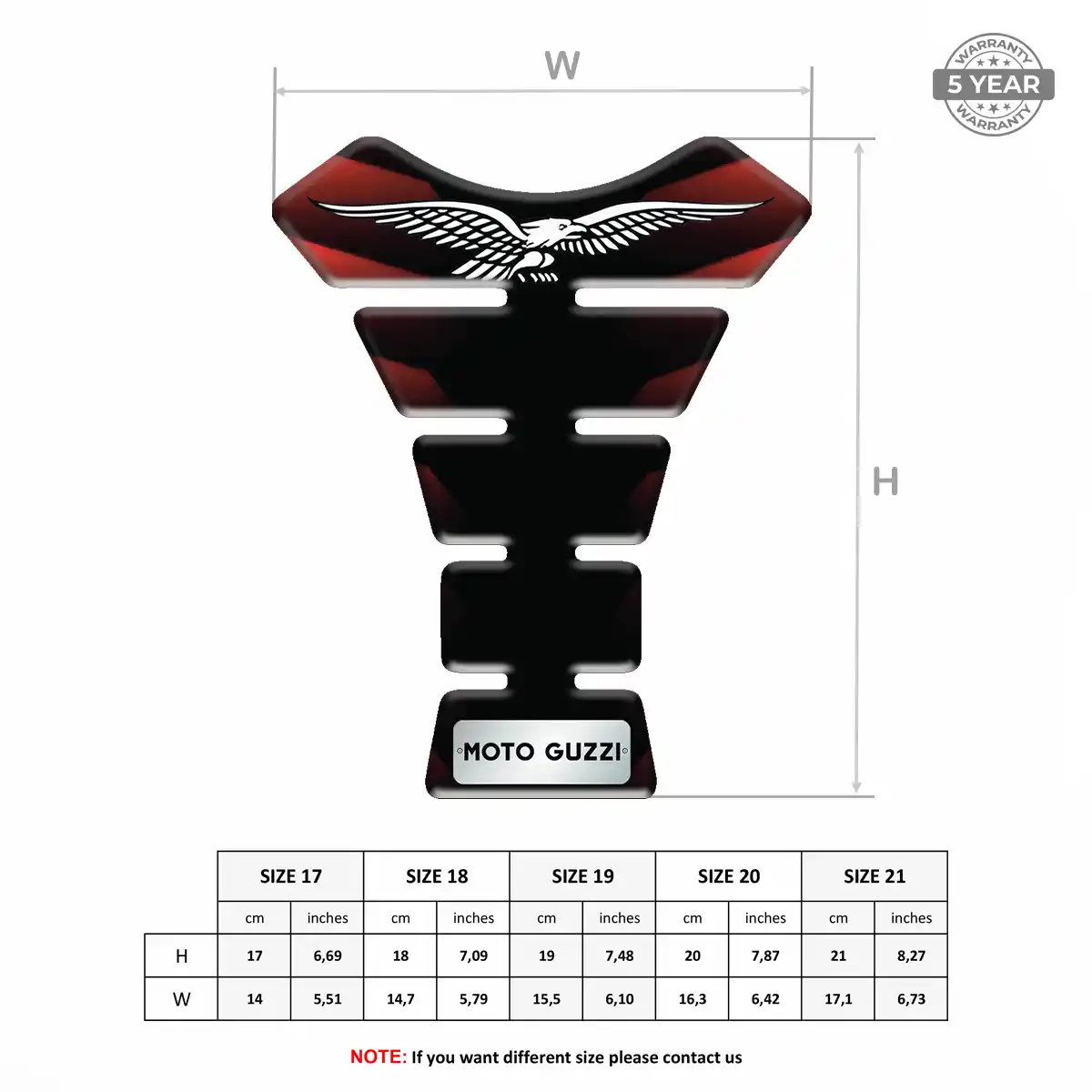 Moto Guzzi Tank Protector Pads Superior Craft
