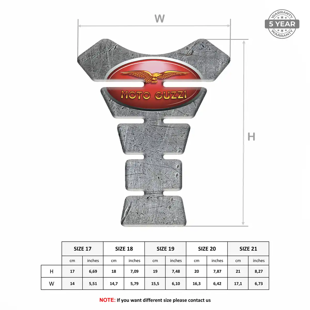 Moto Guzzi Tank Protector Prime Quality