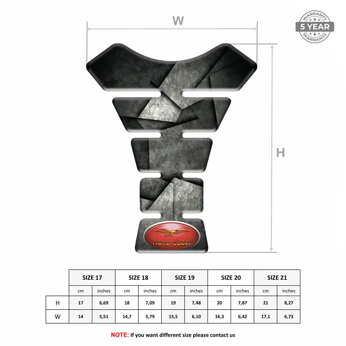 Moto Guzzi Tank Protector Refined Design
