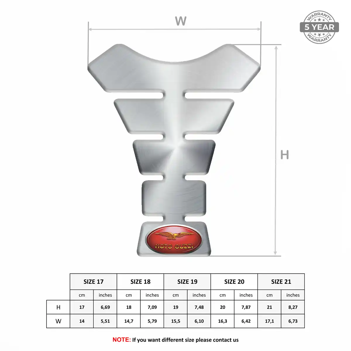Moto Guzzi Tank Scratch Protector Elite Finish