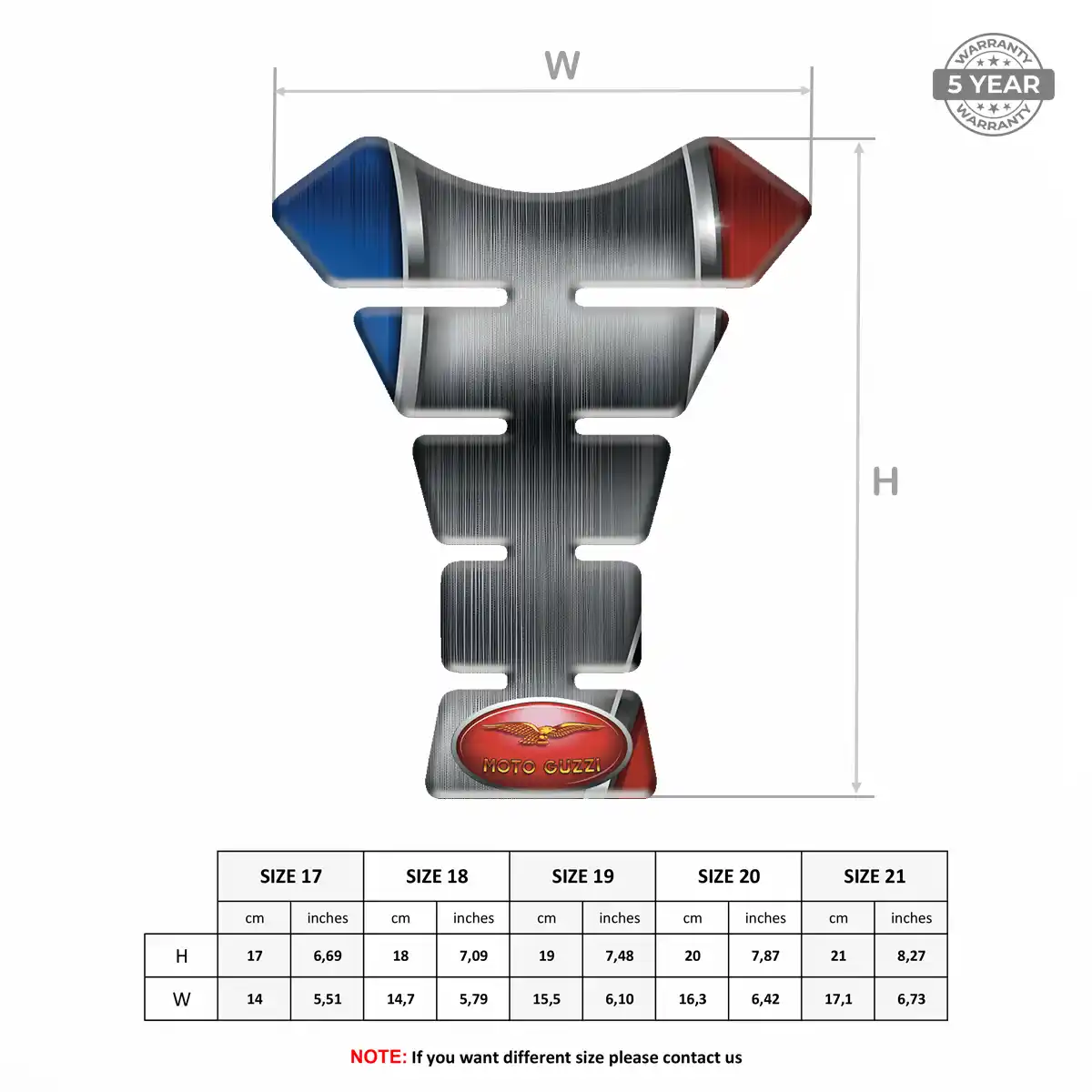 Moto Guzzi Tank Scratch Protector Prime Quality