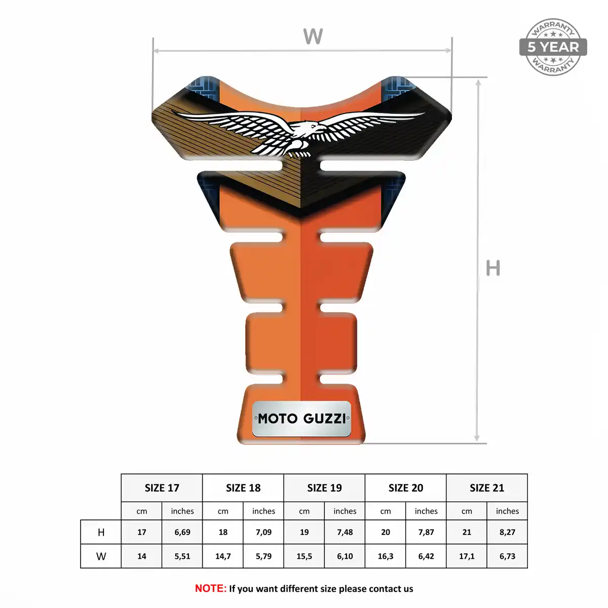 Moto Guzzi Tank Scratch Protector Refined Design