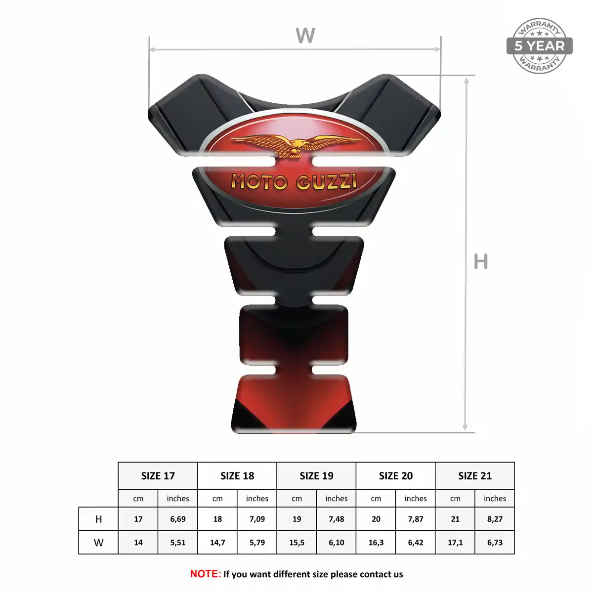 Moto Guzzi Tank Sticker Prime Quality