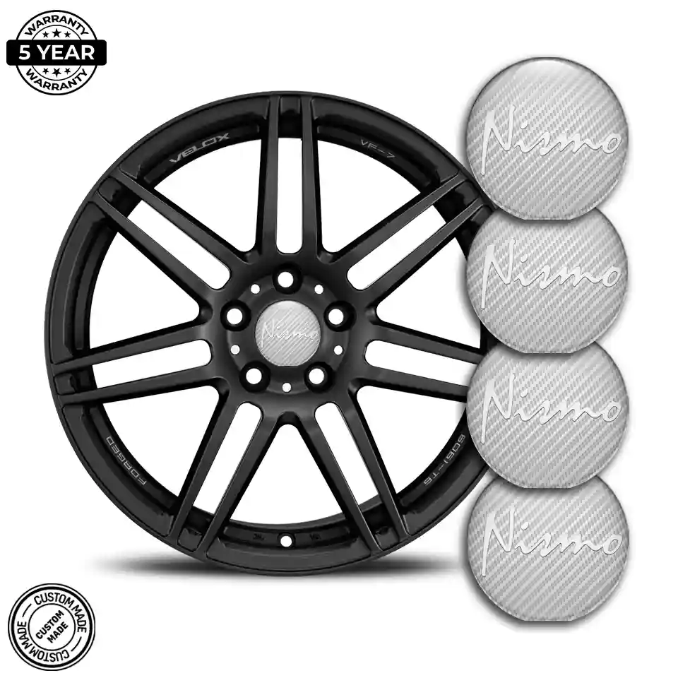 Nismo Emblem Wheel Center Caps Self-Adhesive Sleek Style