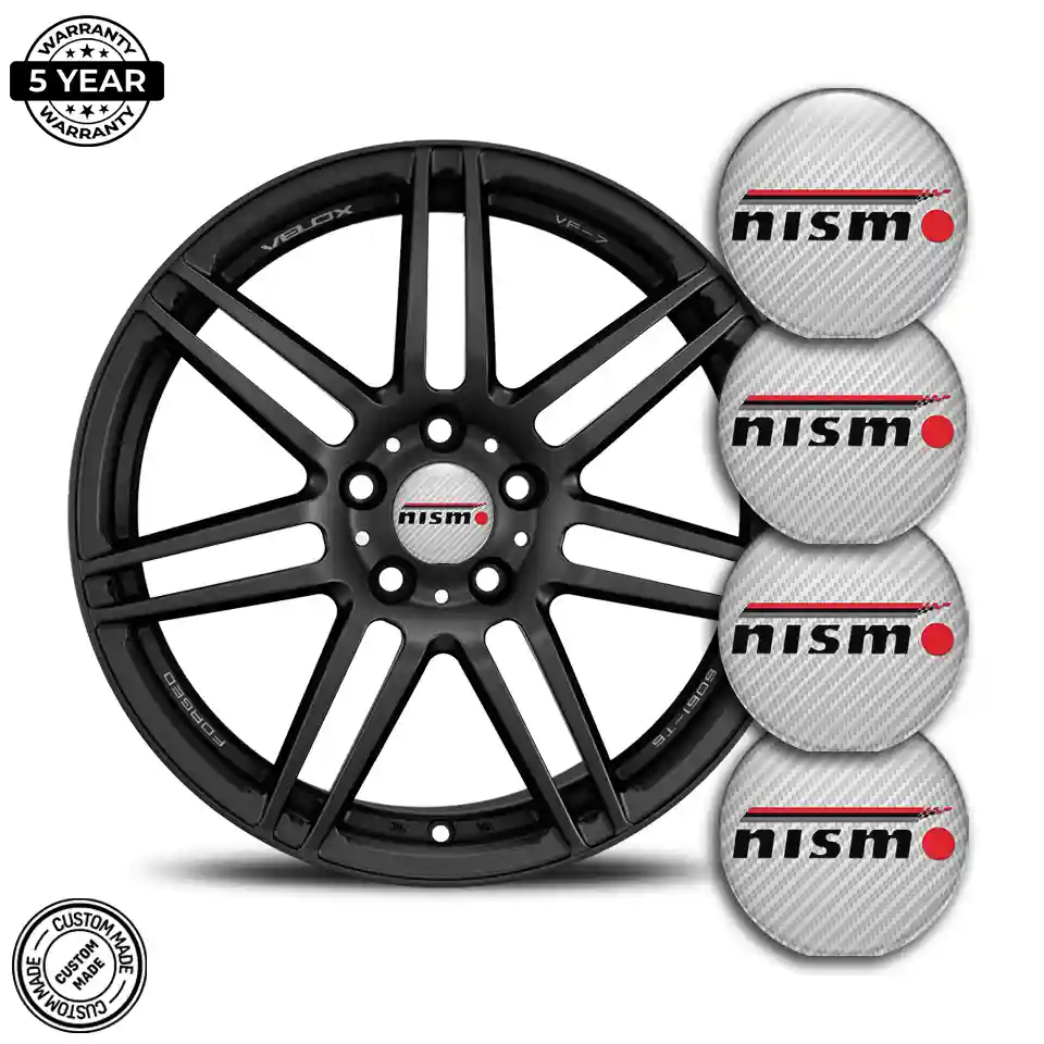 Nismo Logo Silicone Badge Self-Adhesive Refined Design