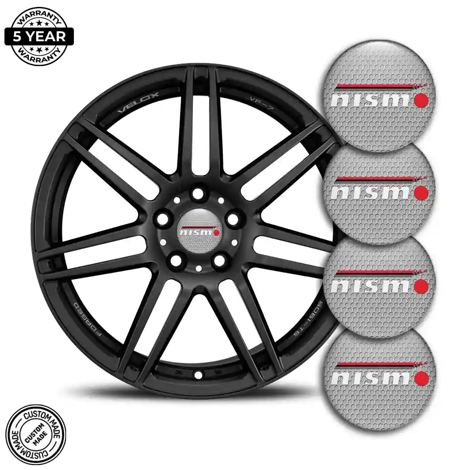 Nismo Logo Silicone Emblem Self-Adhesive Elite Finish