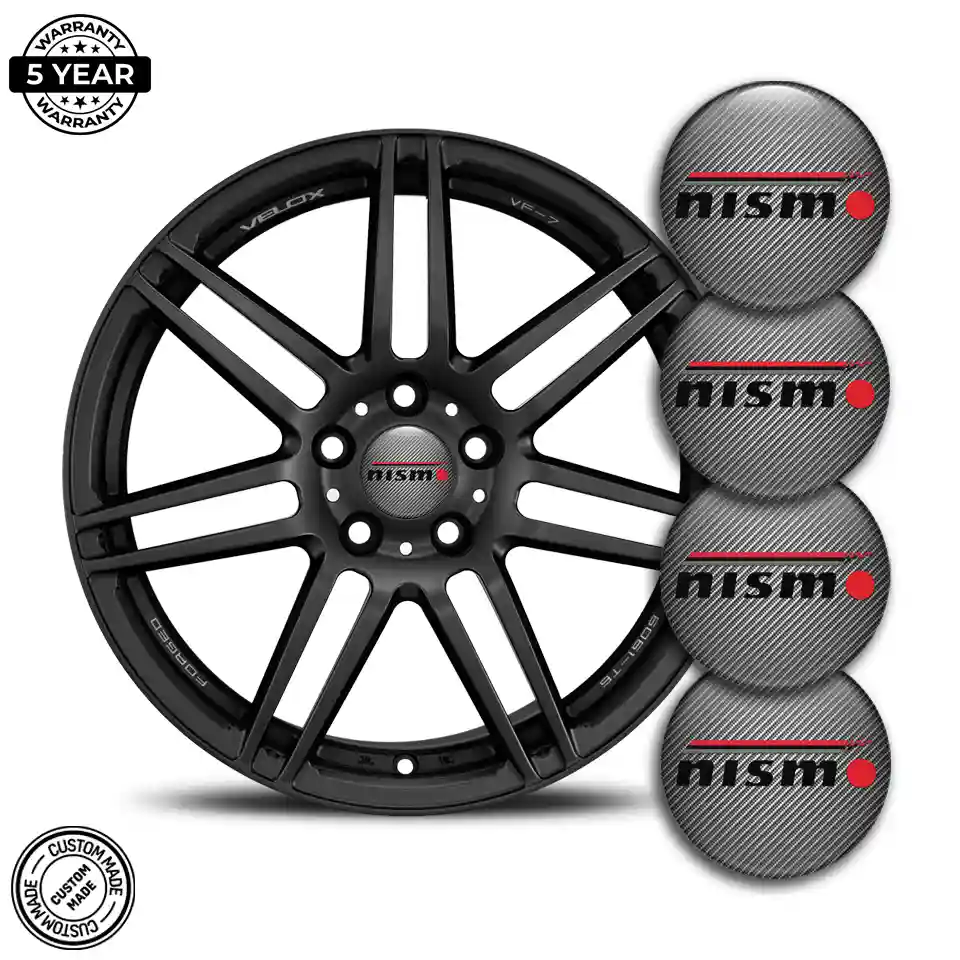 Nismo Logo Silicone Emblem Self-Adhesive Prime Quality