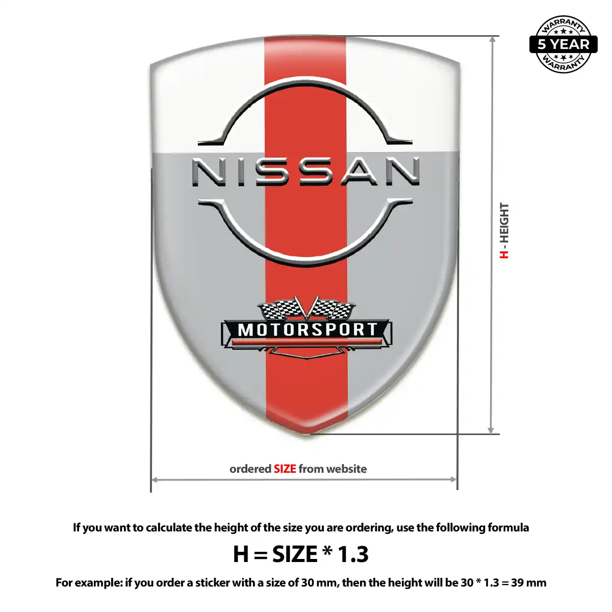 Nissan 3D Badge Sticker Exclusive Series