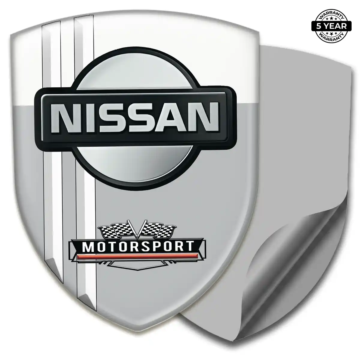 Nissan 3D Badge Sticker Premium Dome
