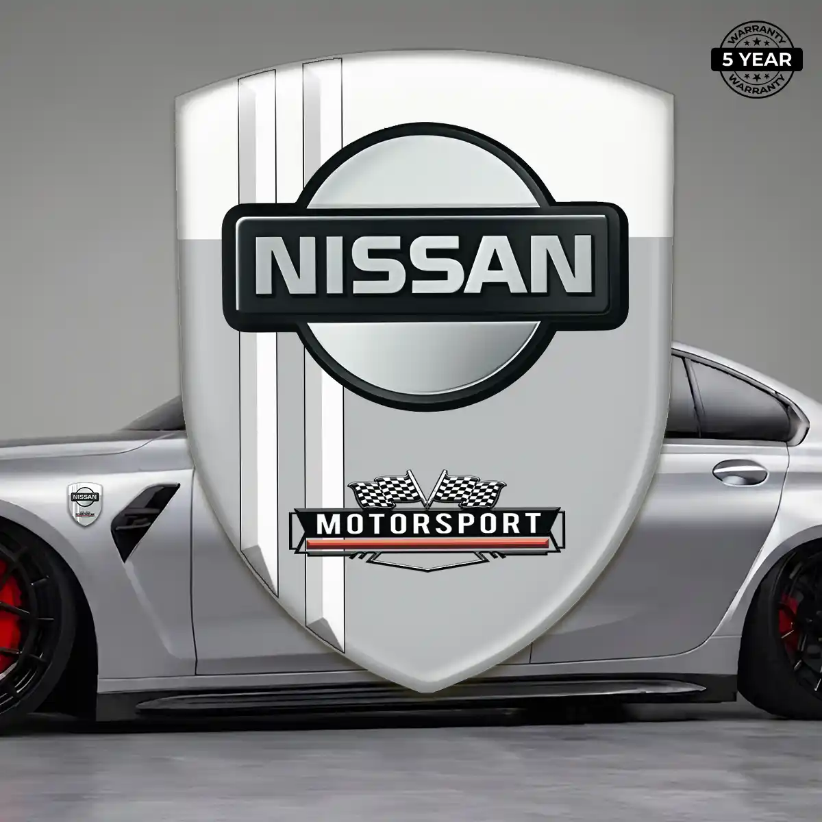 Nissan 3D Badge Sticker Premium Dome