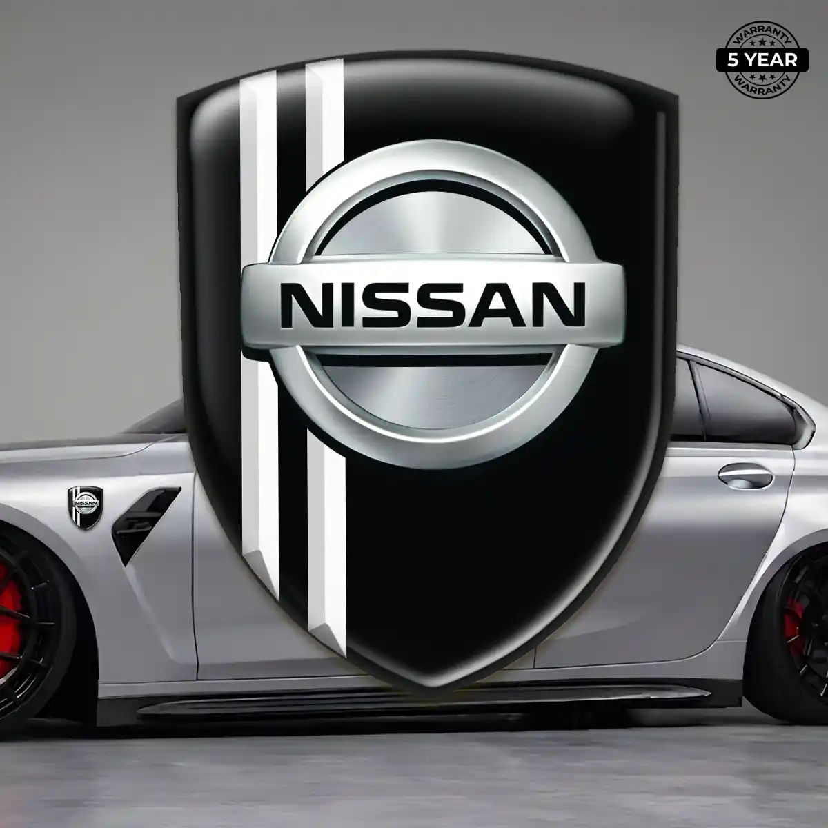 Nissan 3D Badge Sticker Refined Design