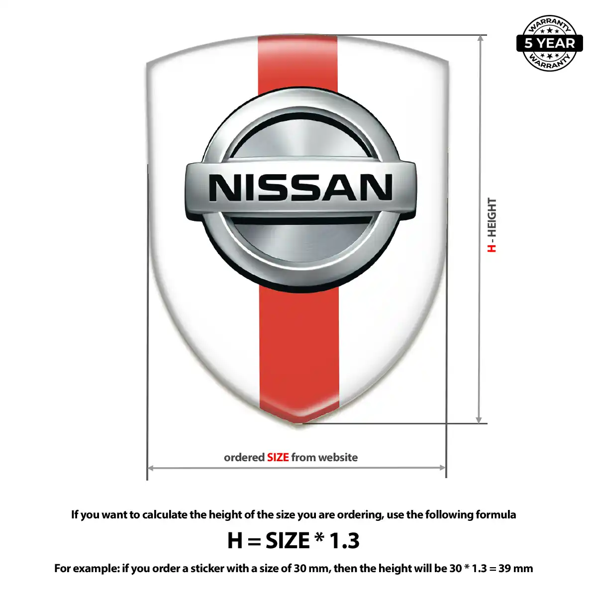 Nissan 3D Domed Sticker Exclusive Series