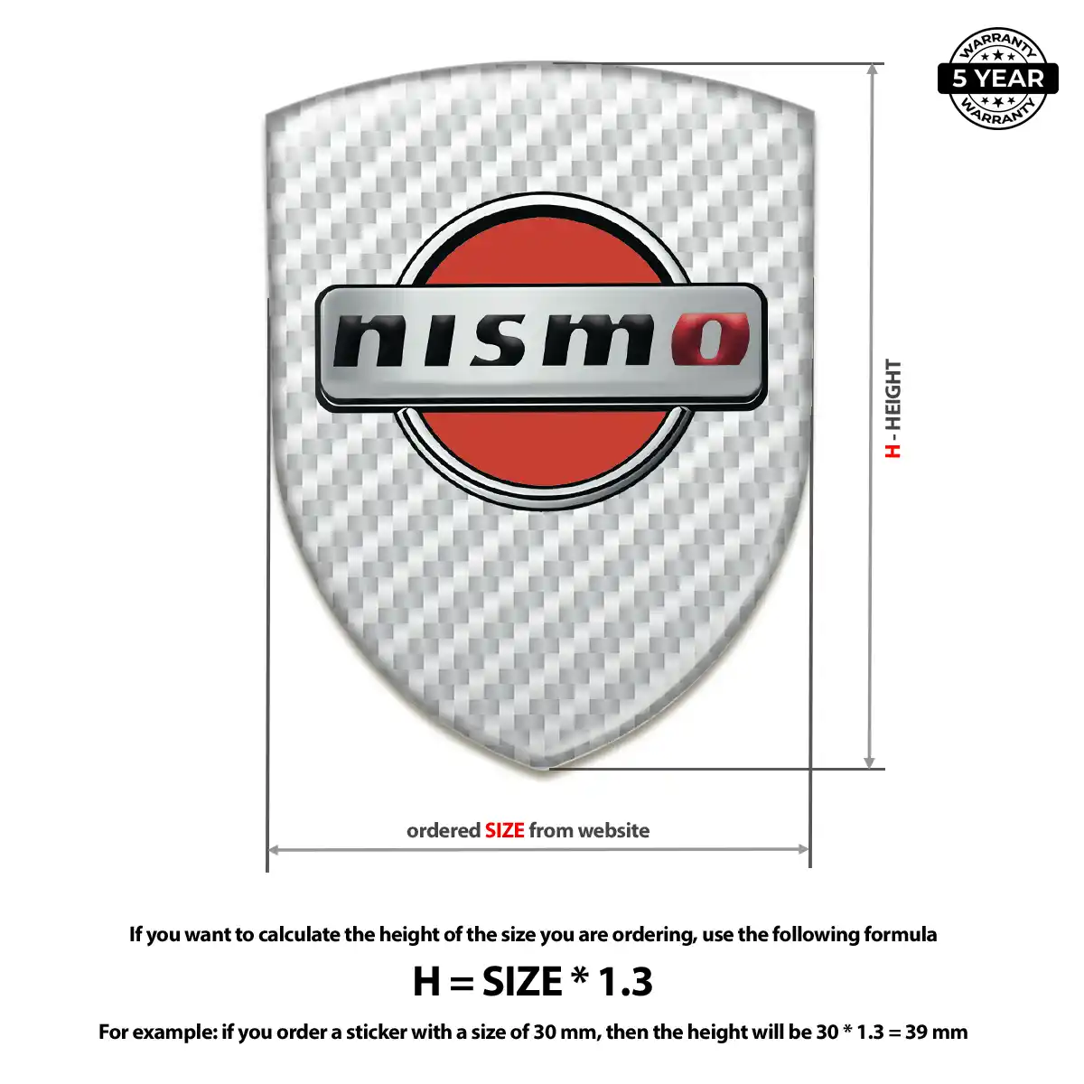 Nissan 3D Domed Sticker Noble Edition
