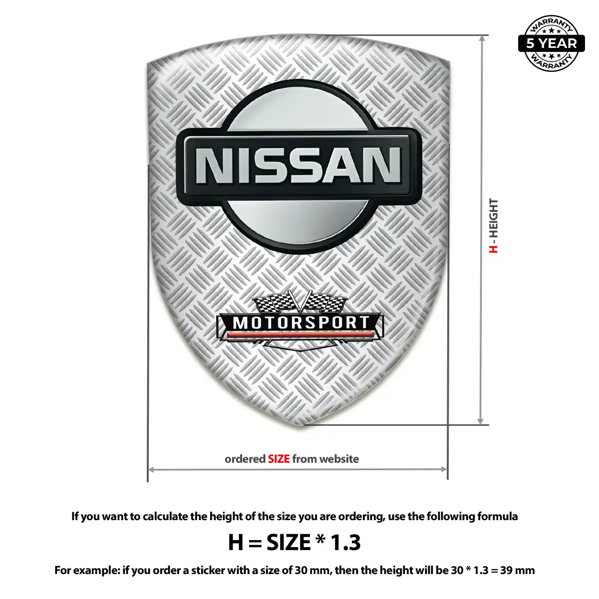 Nissan 3D Emblem Sticker Deluxe Edition