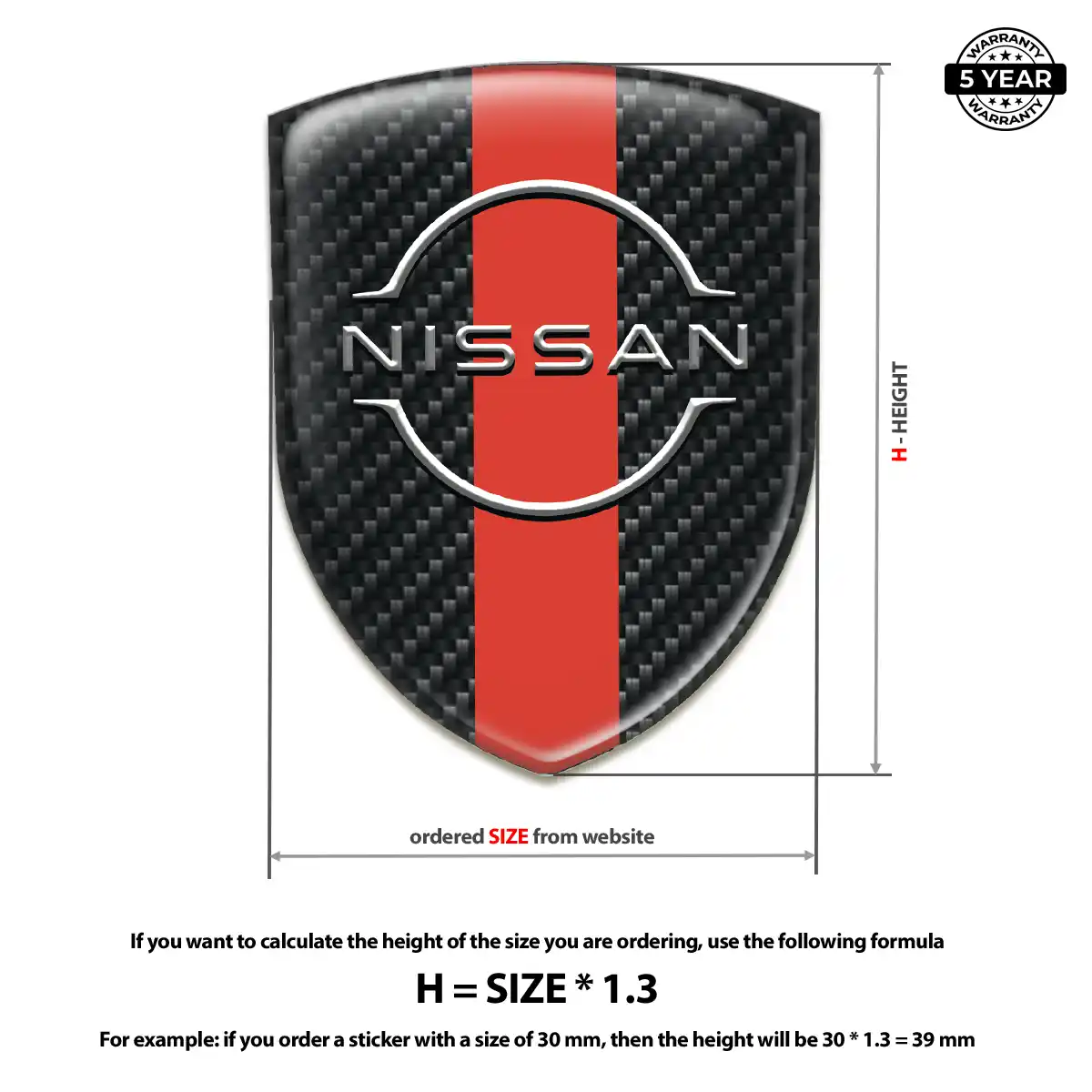 Nissan 3D Emblem Sticker Exclusive Series