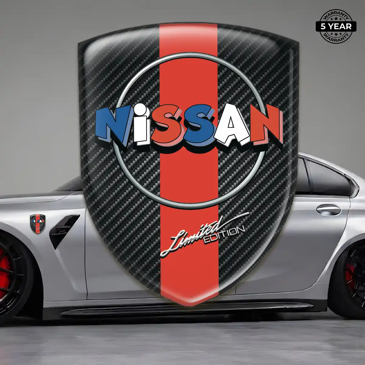 Nissan 3D Emblem Sticker Interior Elegance