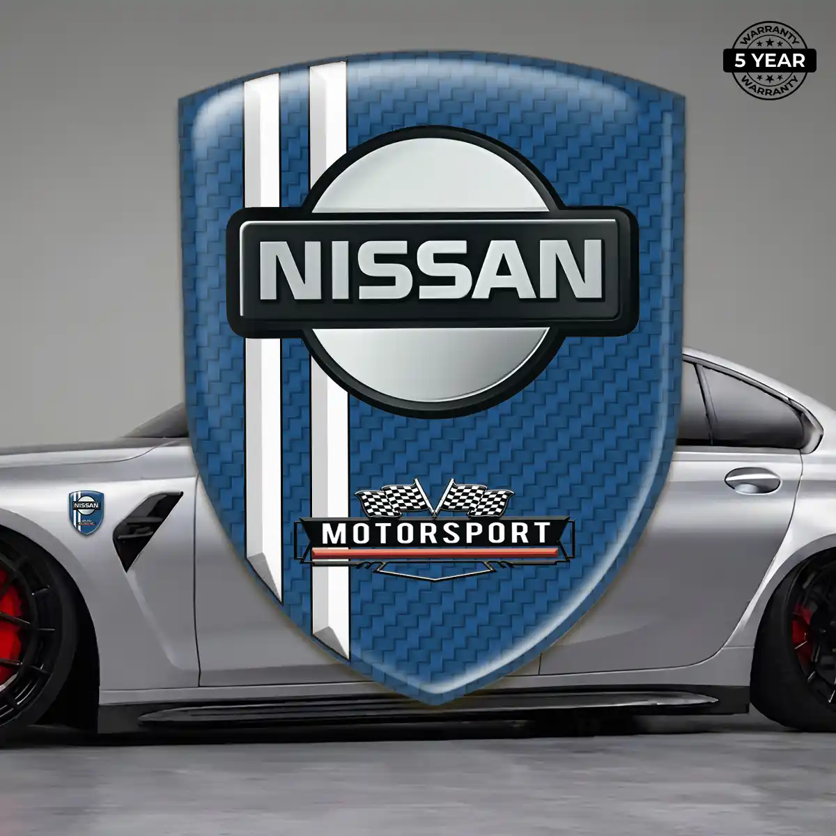 Nissan 3D Emblem Sticker Interior Luxe