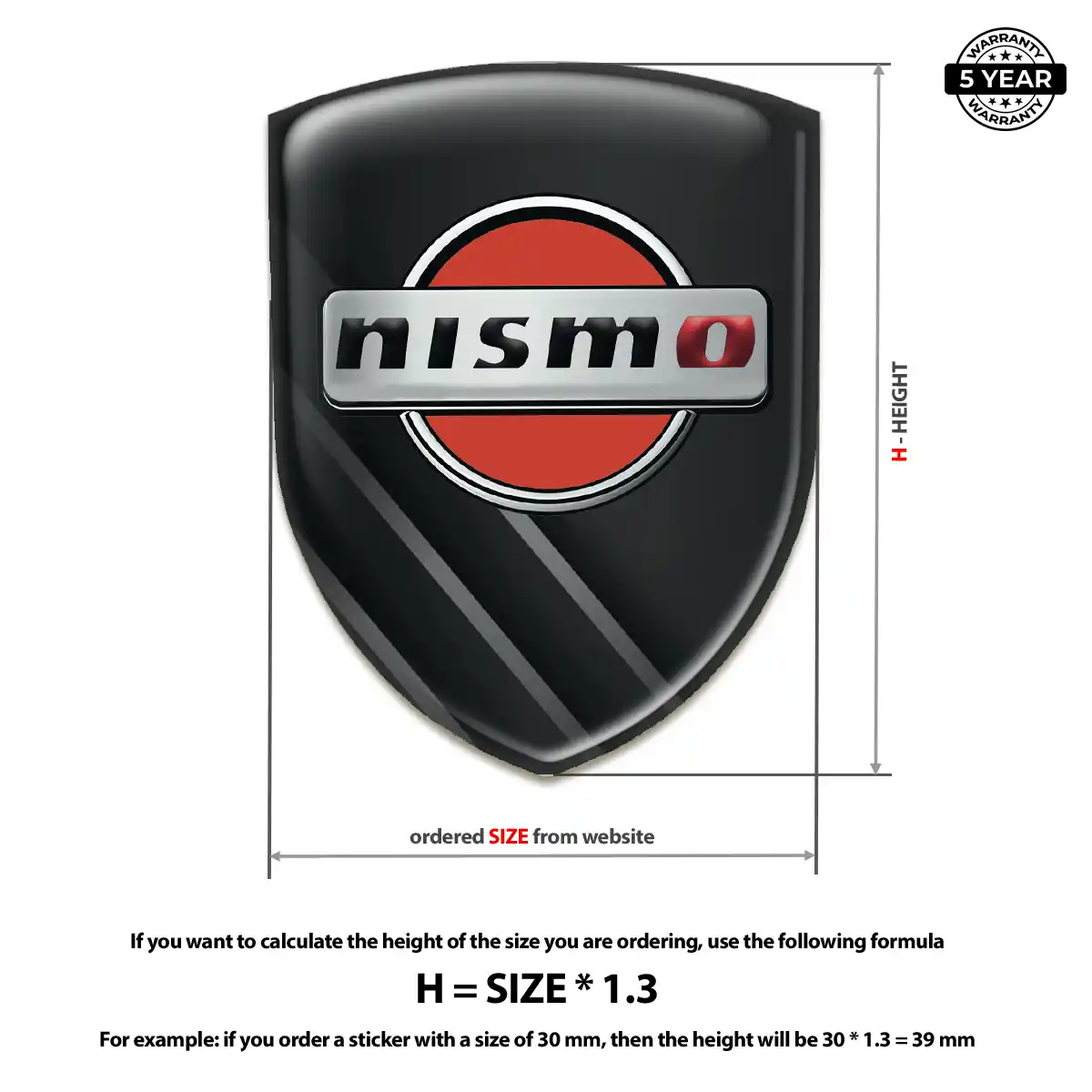 Nissan 3D Emblem Sticker Noble Edition