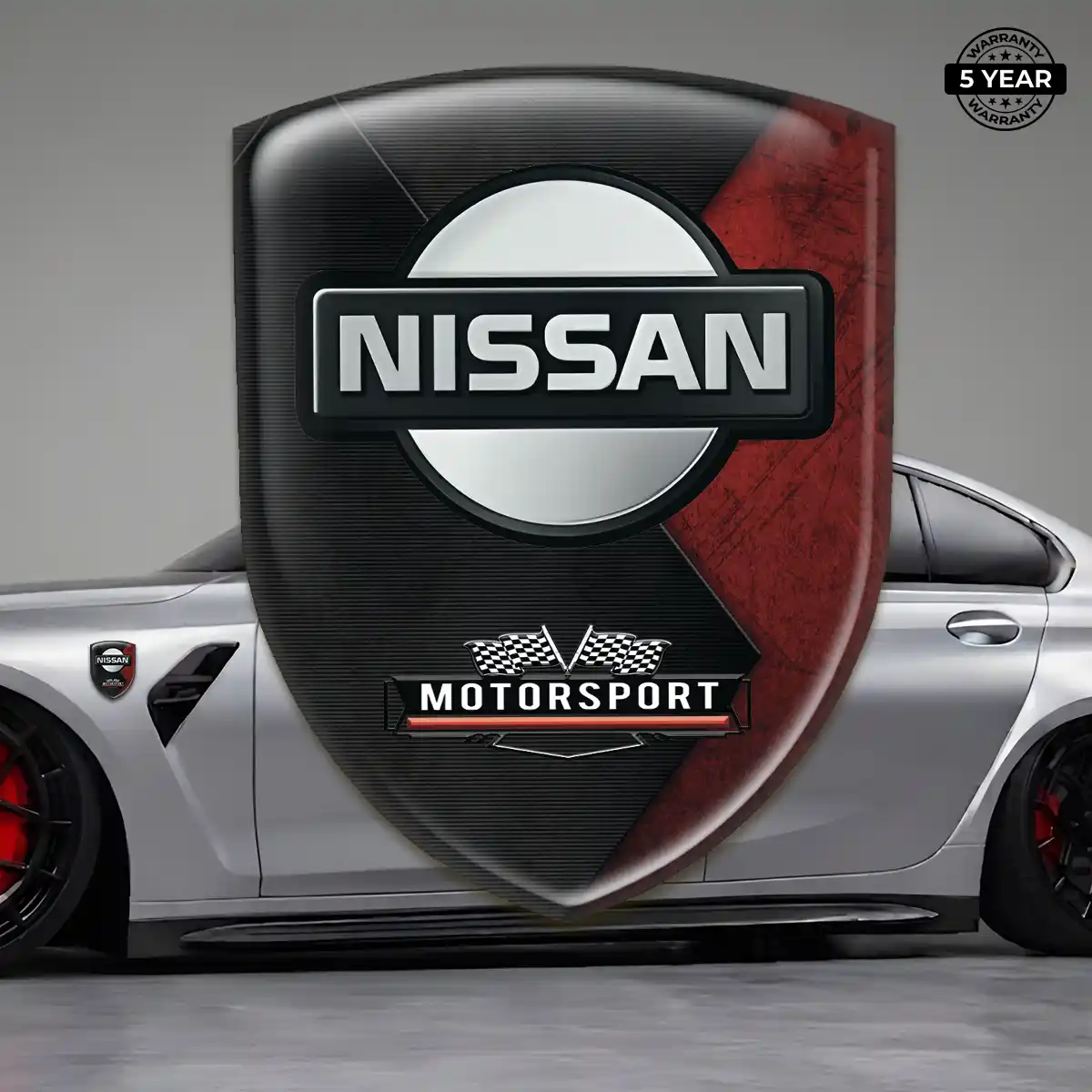 Nissan 3D Emblem Sticker Premium Dome