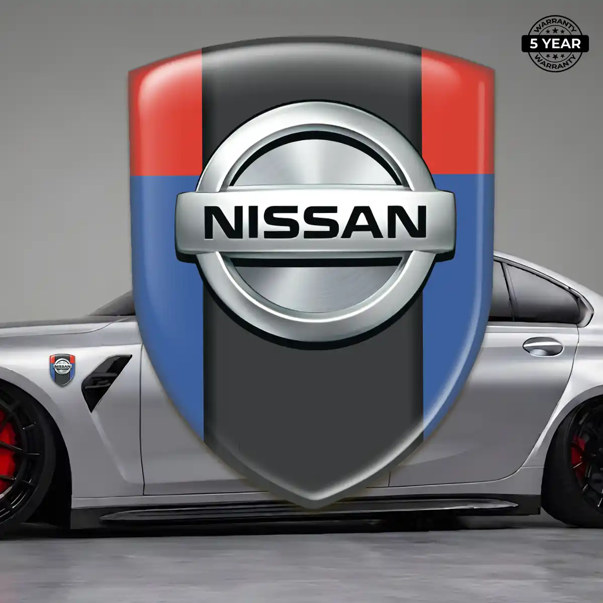 Nissan 3D Emblem Sticker Prestige Line