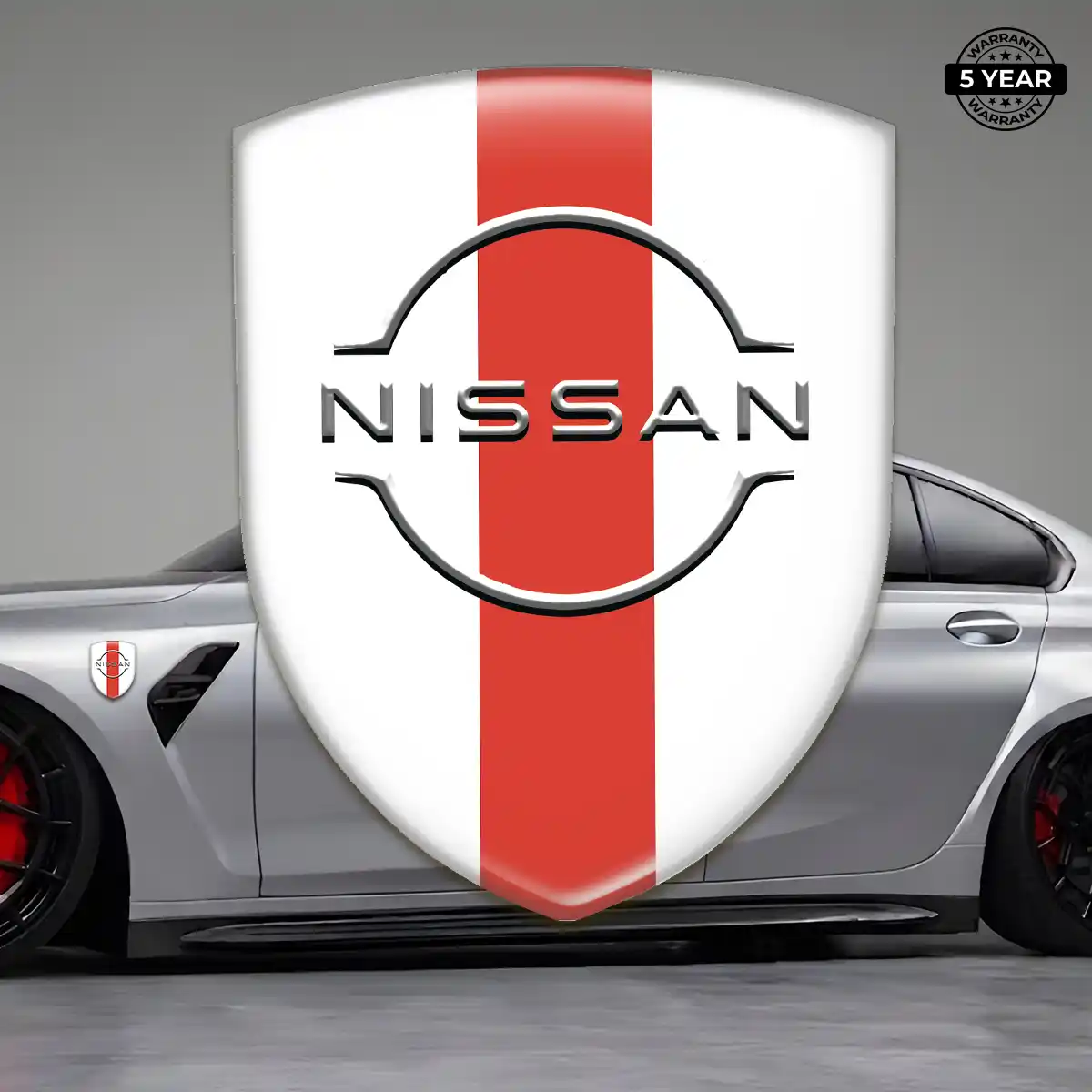 Nissan 3D Emblem Sticker Sleek Style