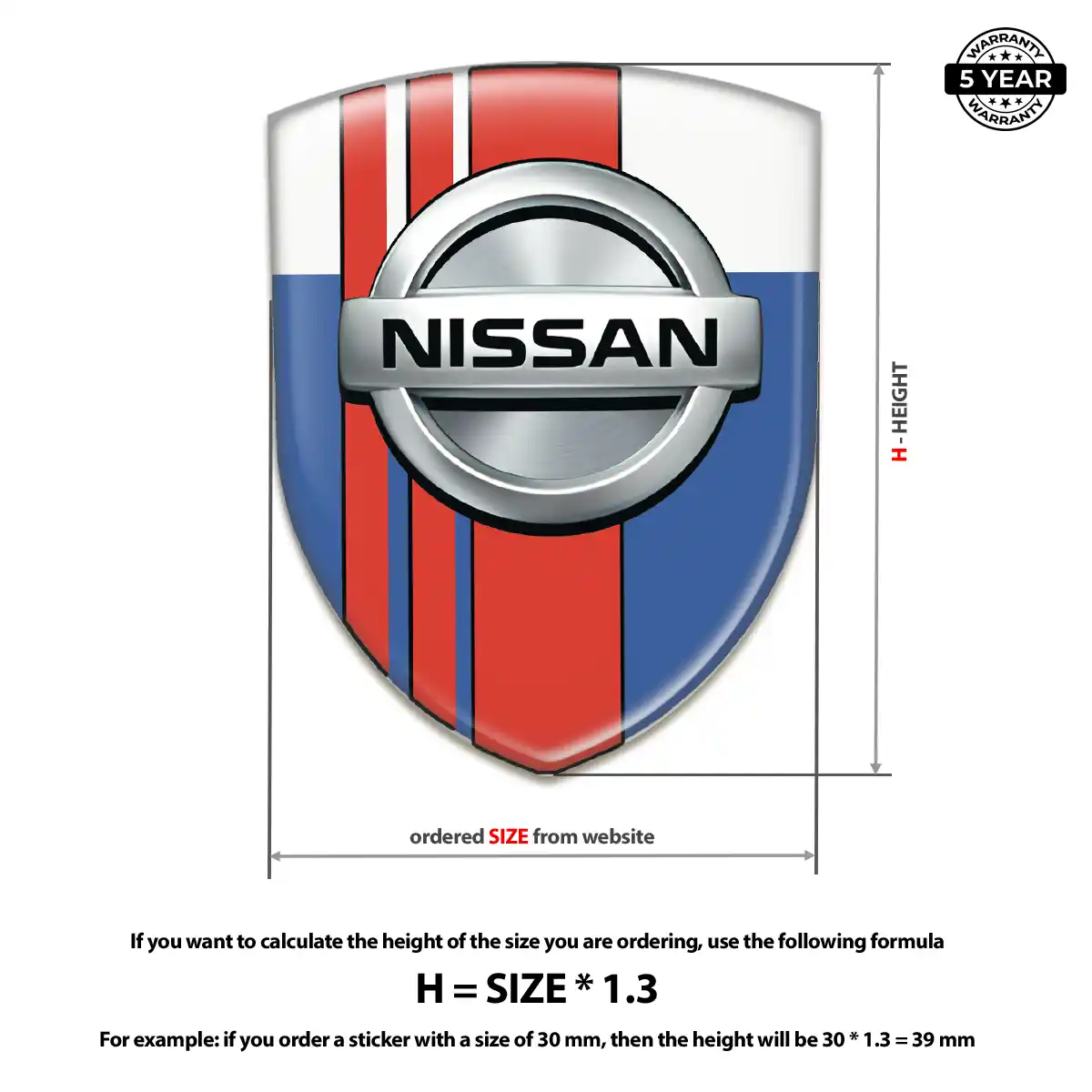 Nissan 3D Gel Sticker Cabin Style