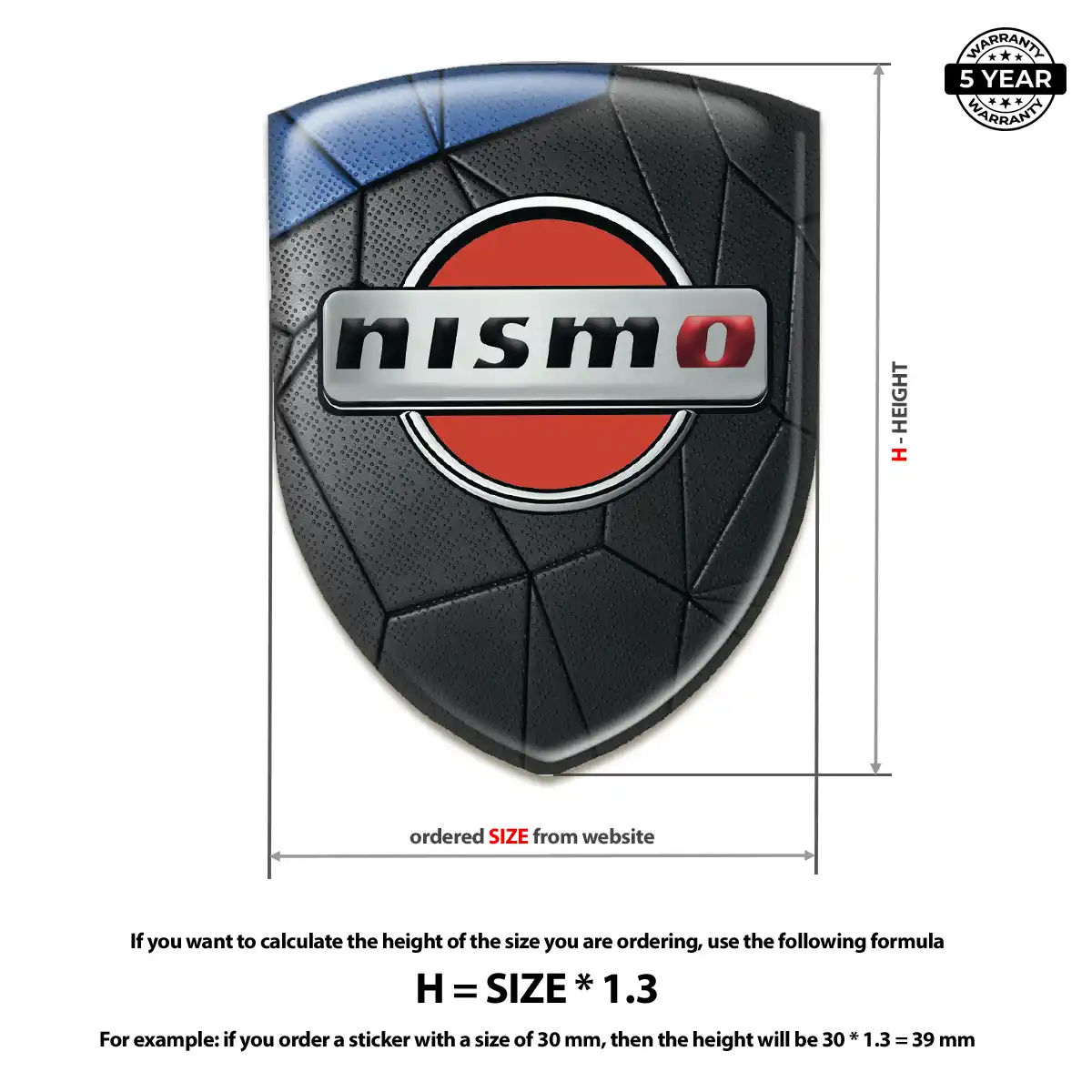 Nissan 3D Gel Sticker Deluxe Edition