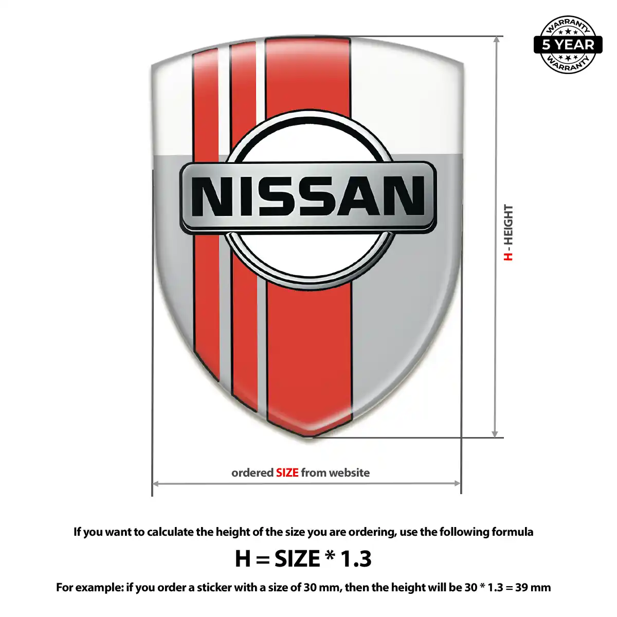 Nissan 3D Gel Sticker Elite Edition