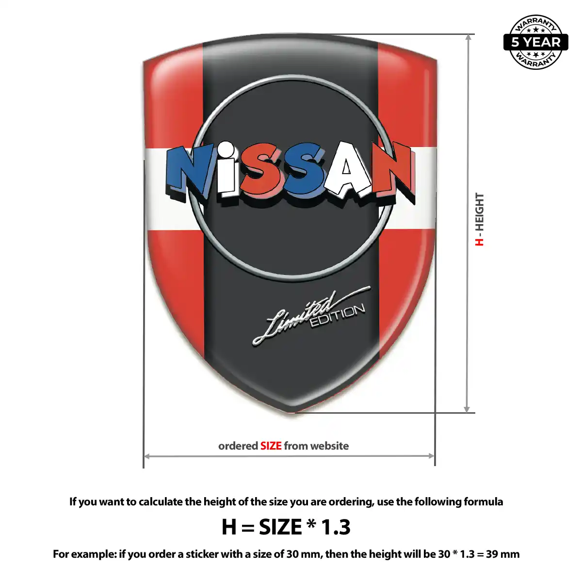 Nissan 3D Gel Sticker Exclusive Series