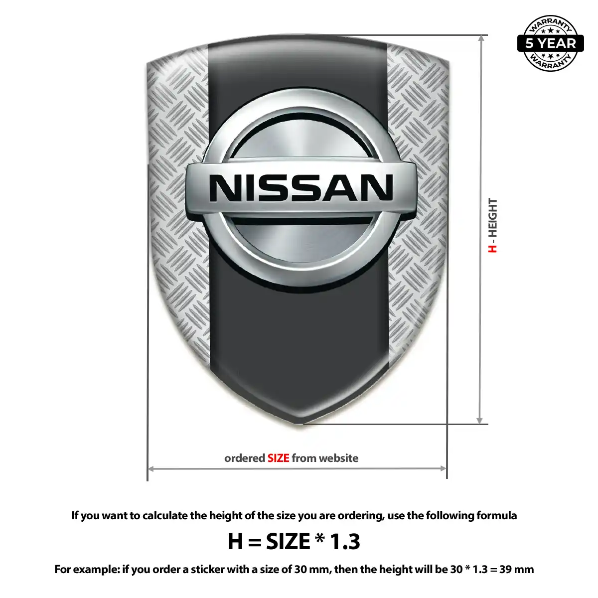 Nissan 3D Gel Sticker Noble Edition