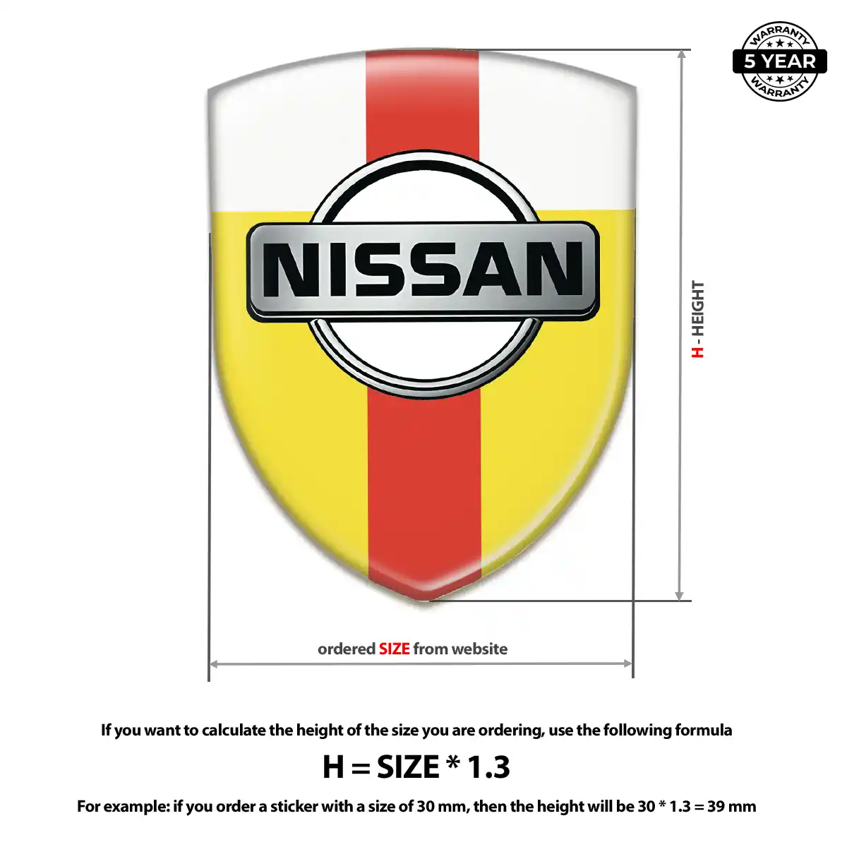Nissan 3D Gel Sticker Opulent Line