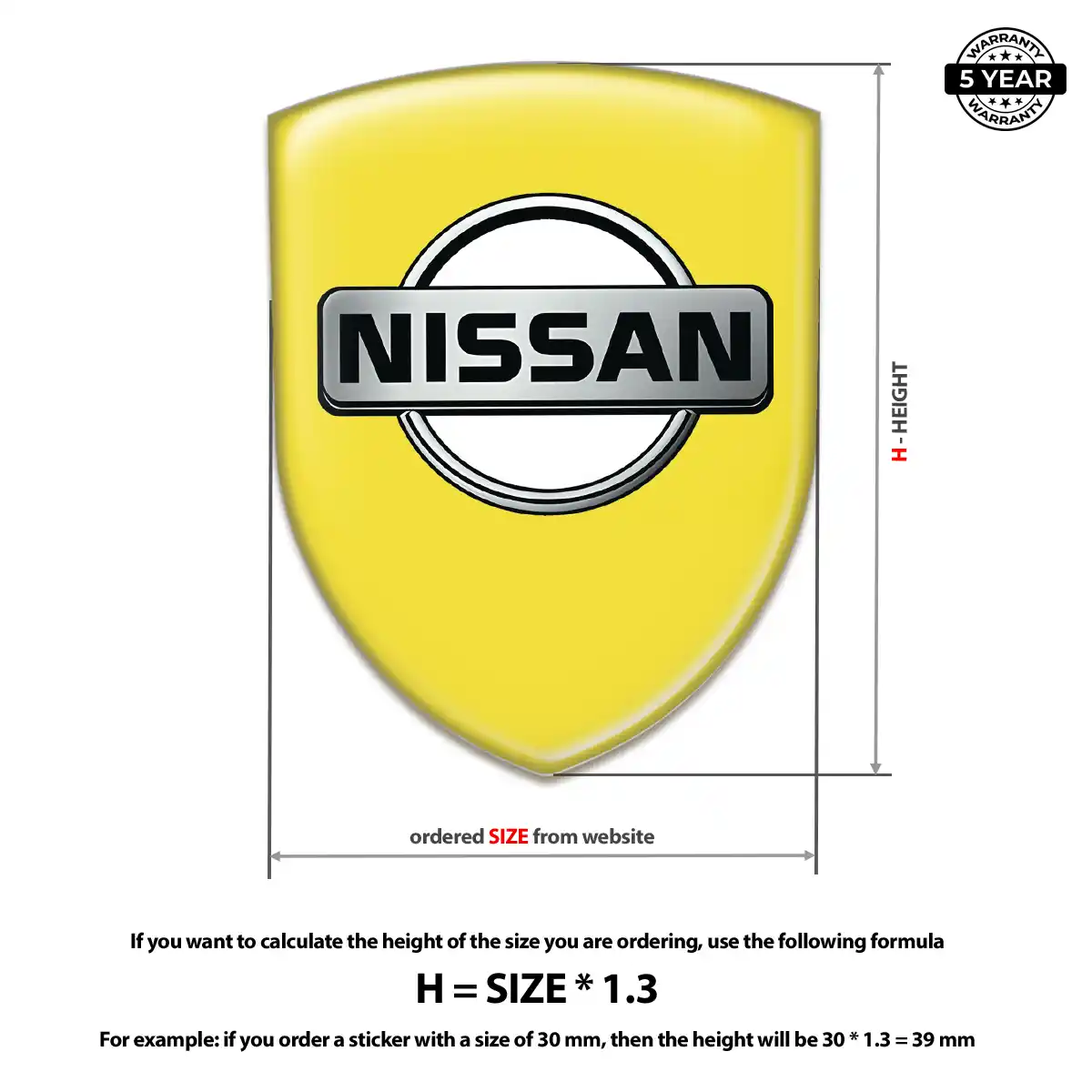 Nissan 3D Gel Sticker Performance Style