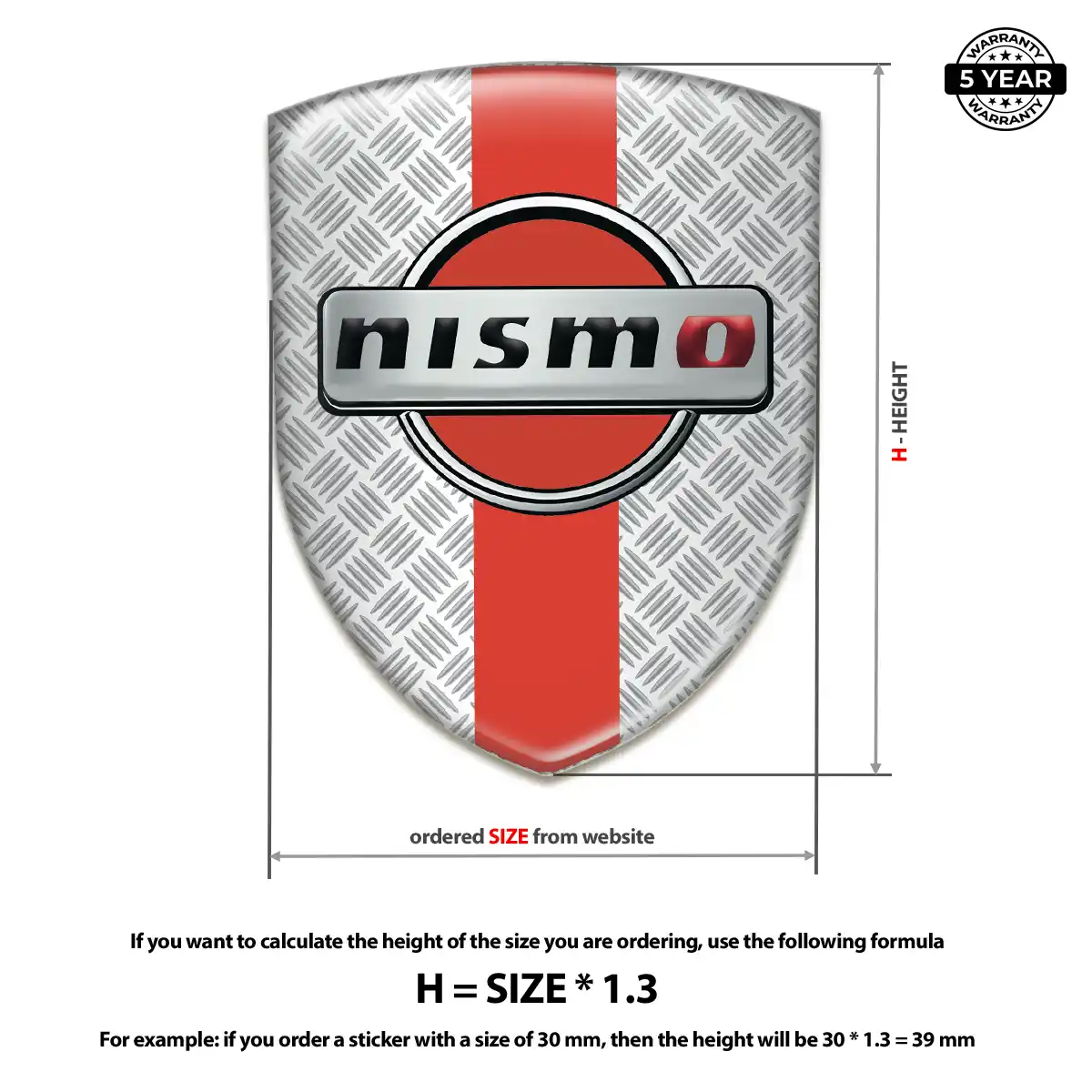 Nissan 3D Gel Sticker Resin Elite