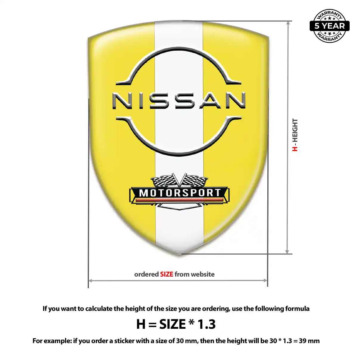 Nissan 3D Logo Sticker Elite Edition
