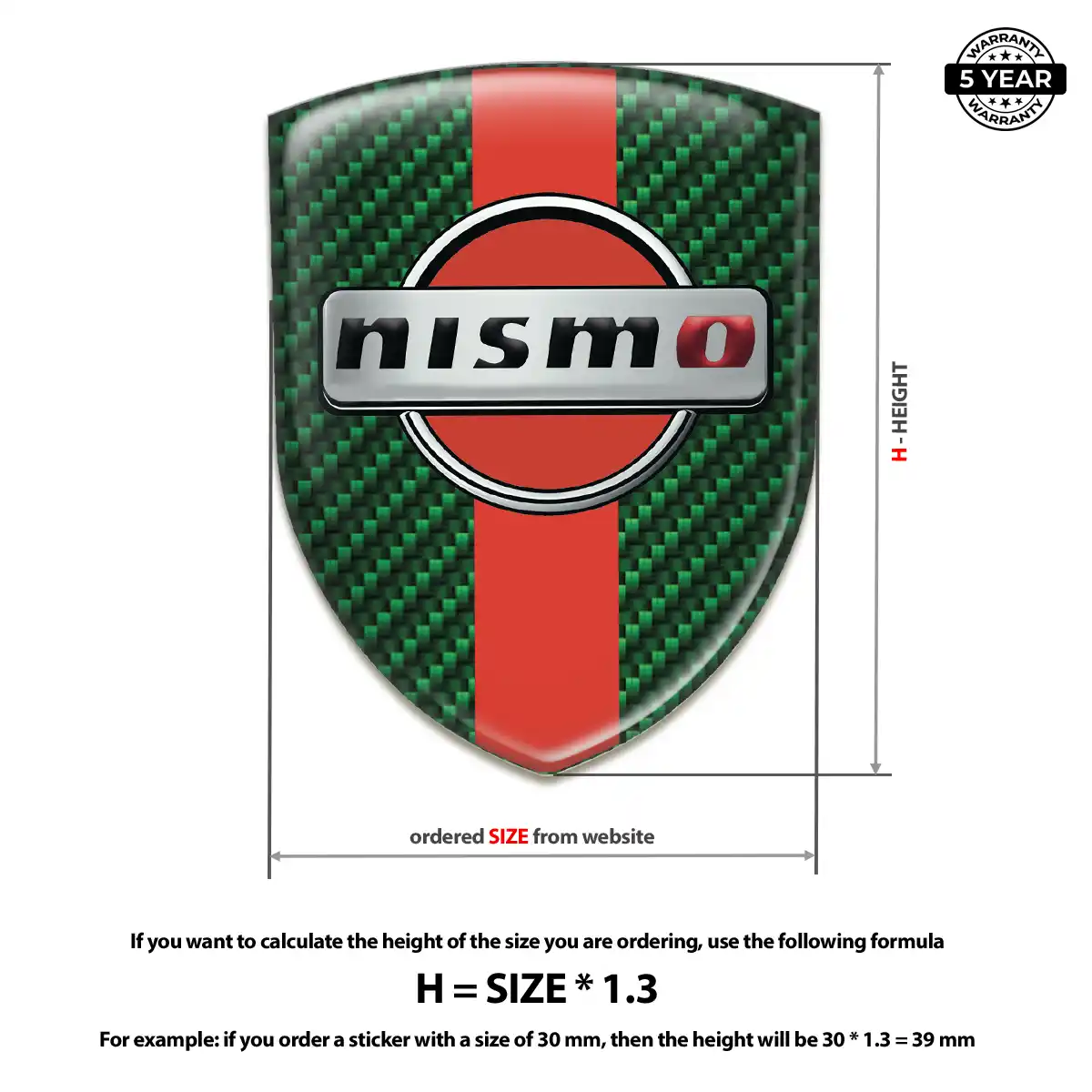 Nissan 3D Logo Sticker Sleek Style