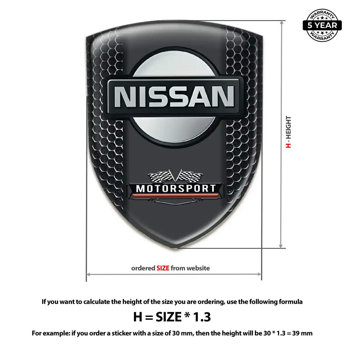 Nissan 3D Resin Sticker Exclusive Series