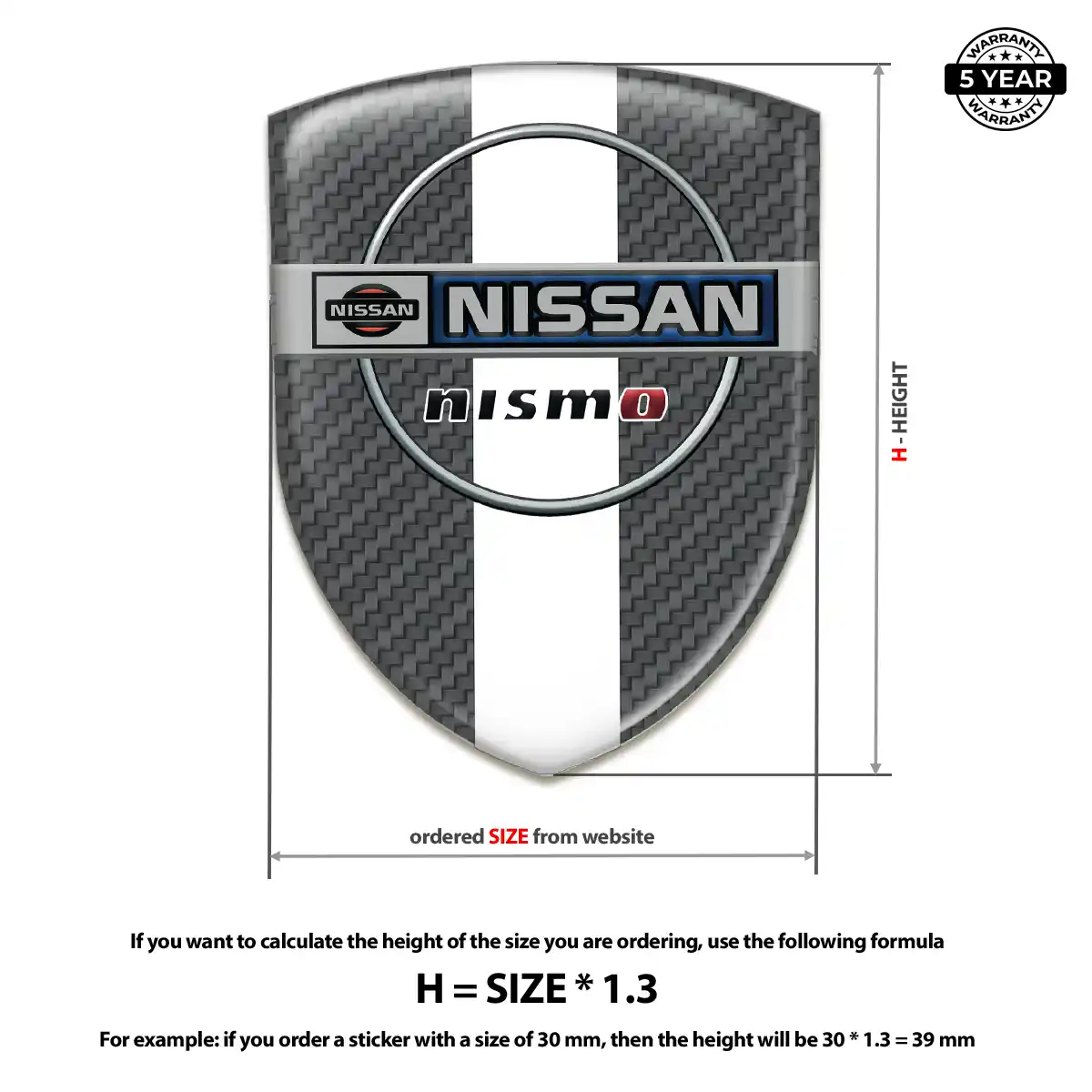 Nissan Automotive Emblem Sticker Cabin Style