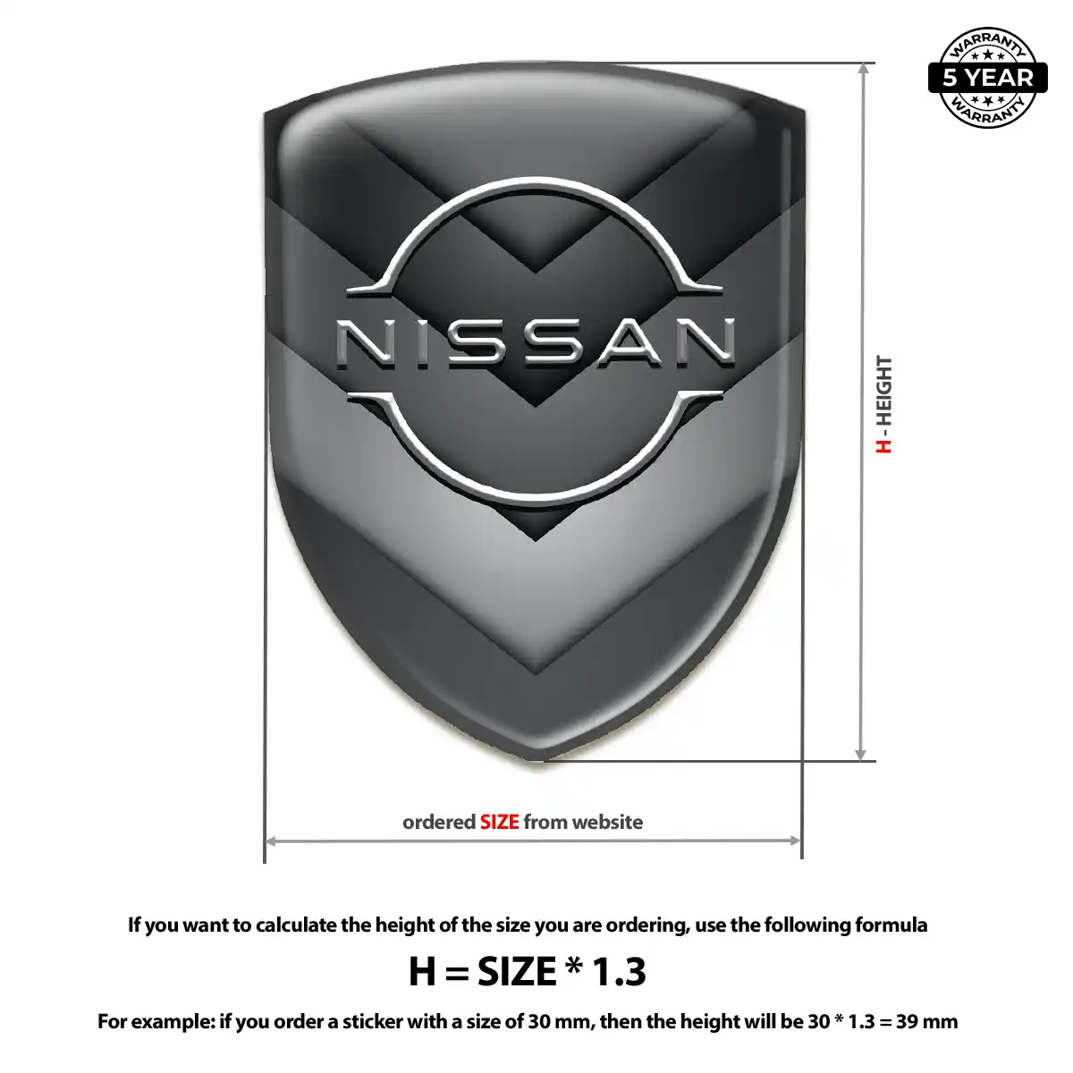 Nissan Automotive Emblem Sticker Elite Edition